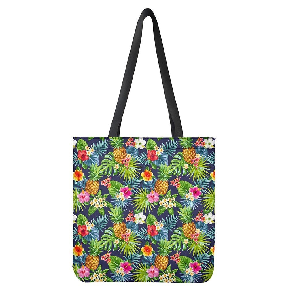 Aloha Hawaii Tropical Pattern Print Tote Bag - Polyester Double-Sided Print
