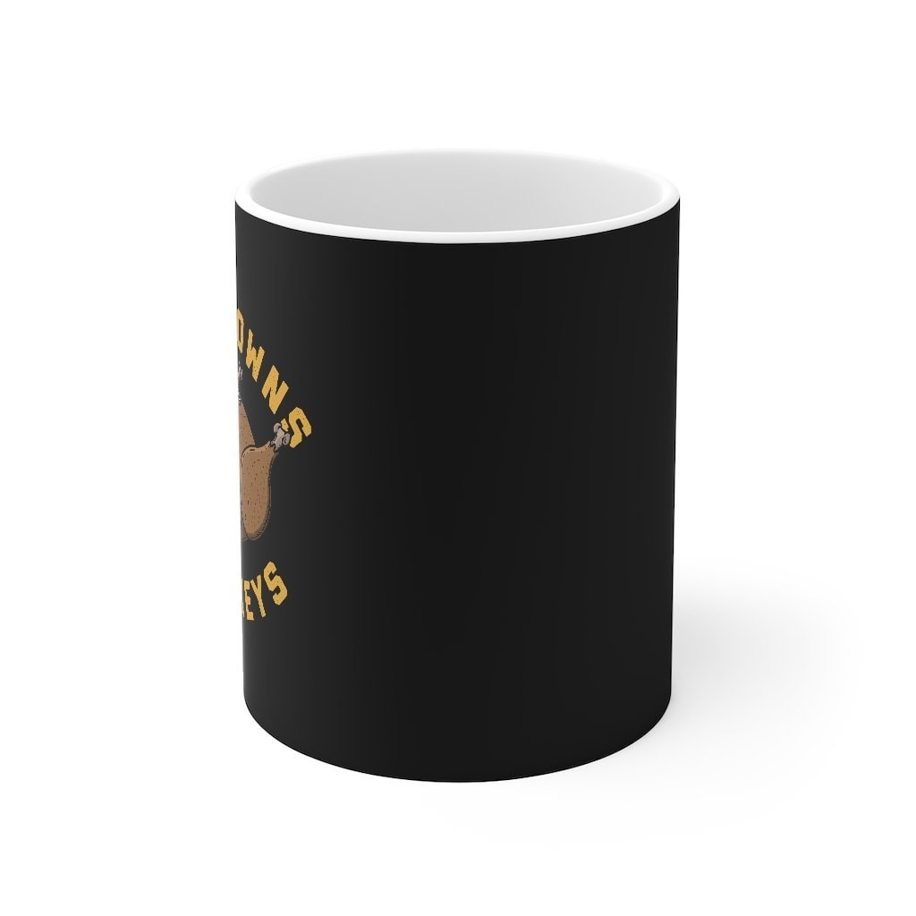 Touchdowns & Turkeys Coffee Mug - Football Thanksgiving Ceramic Mug