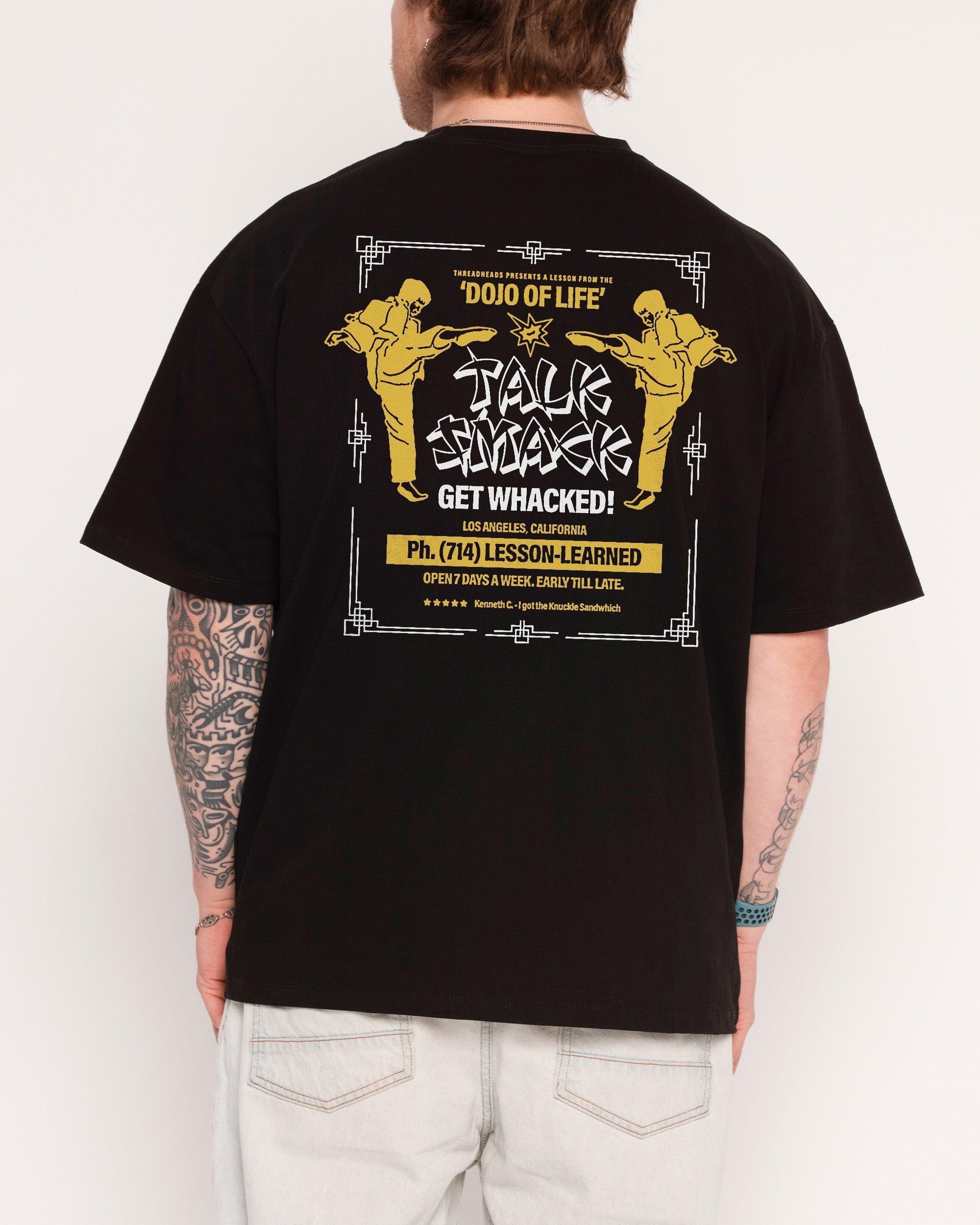 Talk Smack Oversized Graphic Tee - Unisex 90s Boxy Fit 100% Combed Cotton