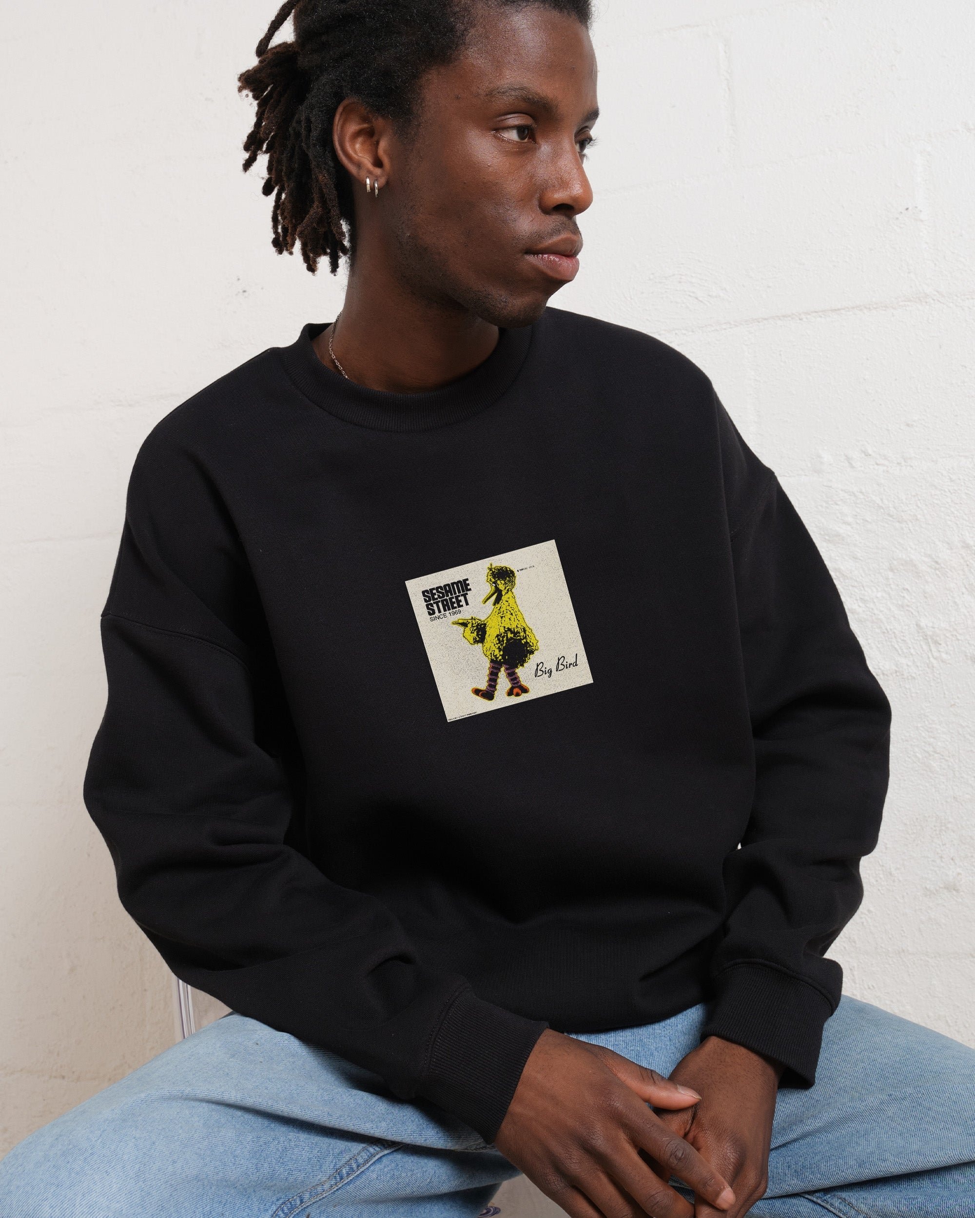 Big Bird Underground Unisex Sweatshirt - Sesame Street Official Collab 340gsm Cotton-Poly