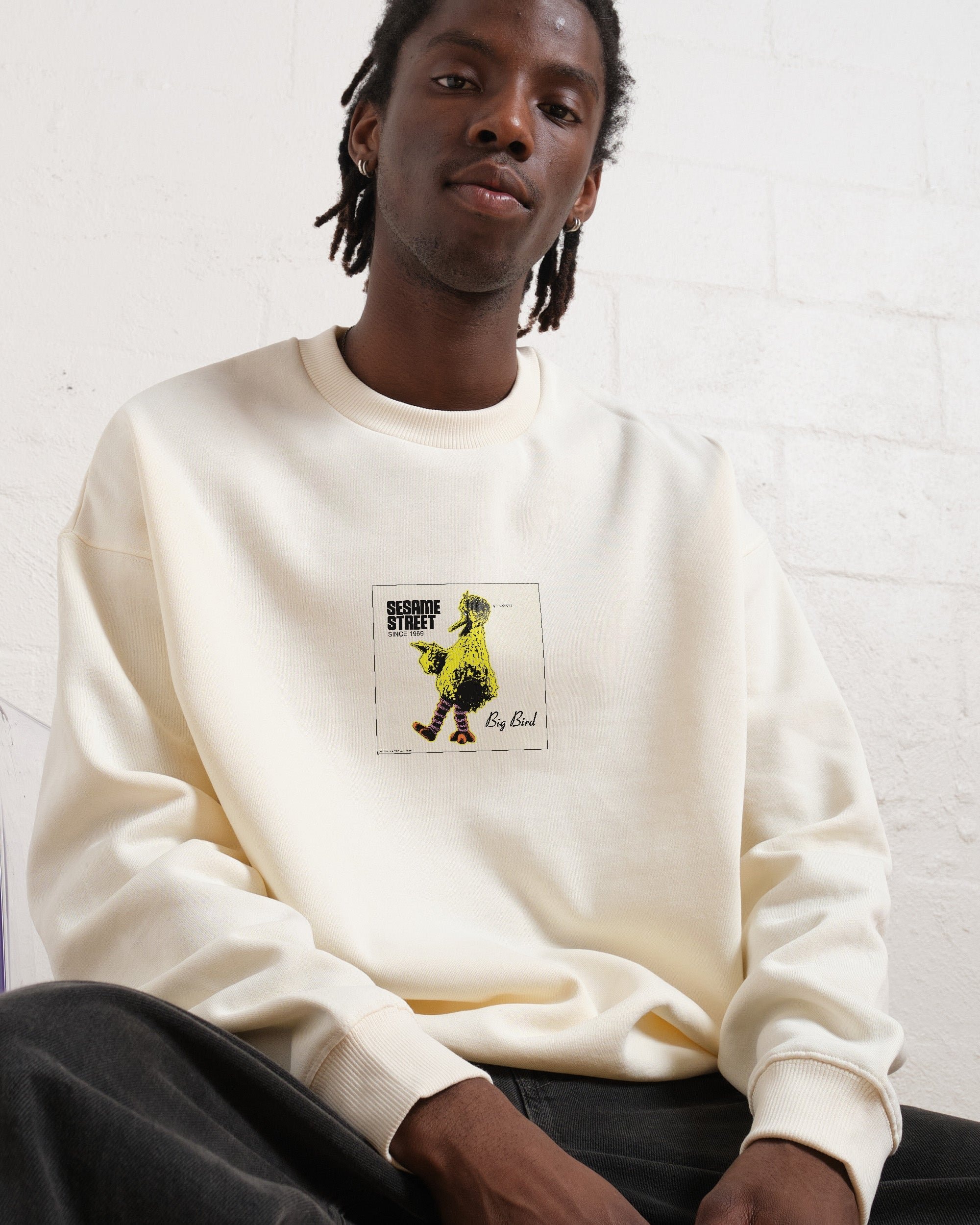 Big Bird Underground Unisex Sweatshirt - Sesame Street Official Collab 340gsm Cotton-Poly