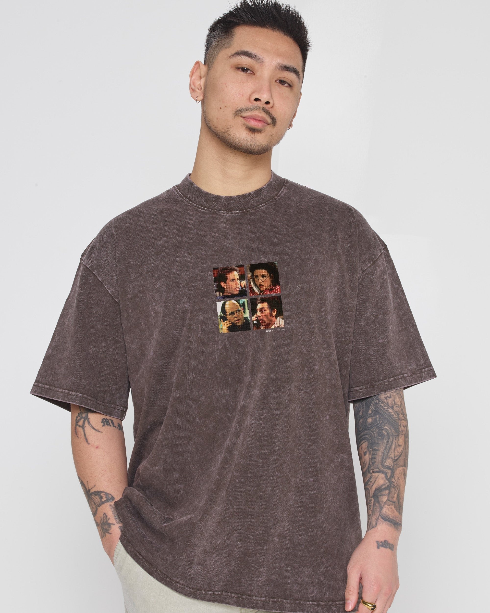 Group Call Oversized Graphic Tee - Seinfeld Collab Unisex 100% Combed Cotton