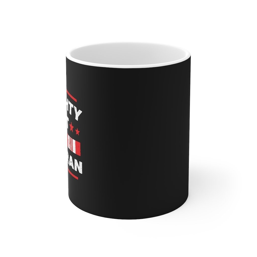 Naughty List Veteran Ceramic Coffee Mug - White 11oz Sublimation Print