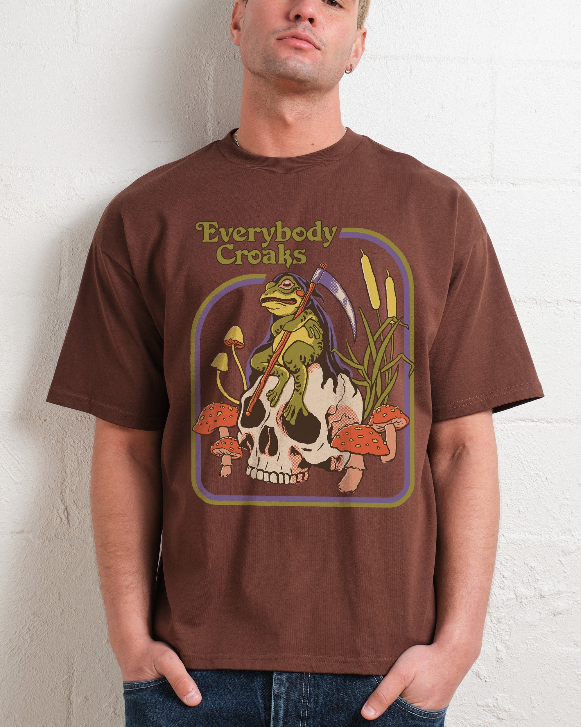 Everybody Croaks Oversized Graphic Tee - Unisex 100% Combed Cotton 275gsm