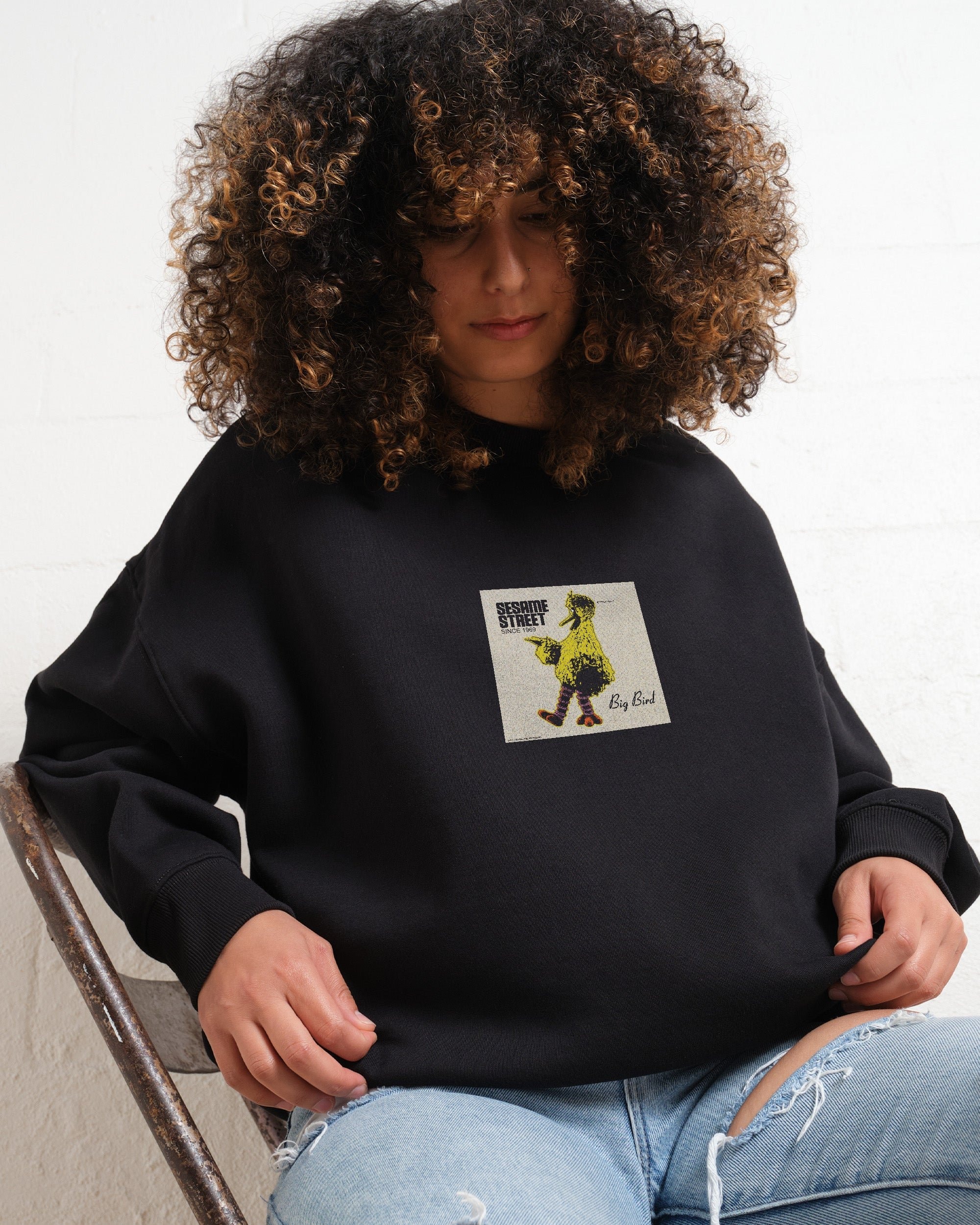 Big Bird Underground Unisex Sweatshirt - Sesame Street Official Collab 340gsm Cotton-Poly