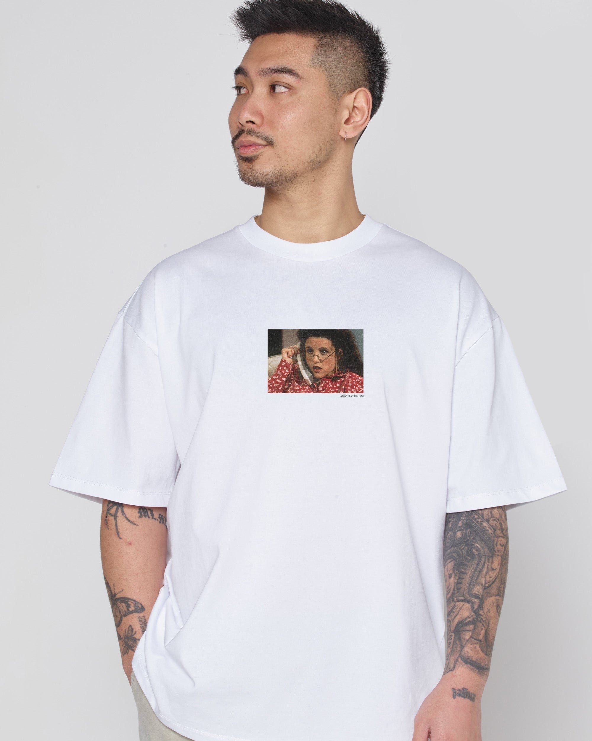 Who is This? Seinfeld Oversized Graphic Tee - Unisex 100% Combed Cotton